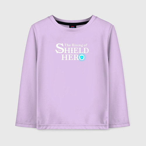 Детский лонгслив The Rising of the Shield Hero logo white color / Лаванда – фото 1