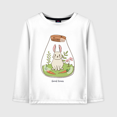 Детский лонгслив Good times / Белый – фото 1