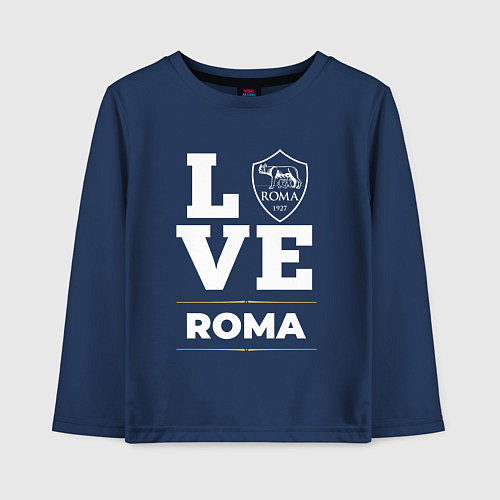 Детский лонгслив Roma Love Classic / Тёмно-синий – фото 1