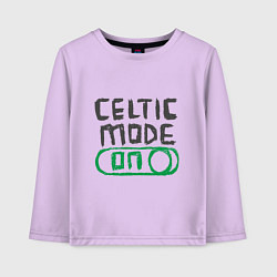 Лонгслив хлопковый детский Celtic Mode On, цвет: лаванда