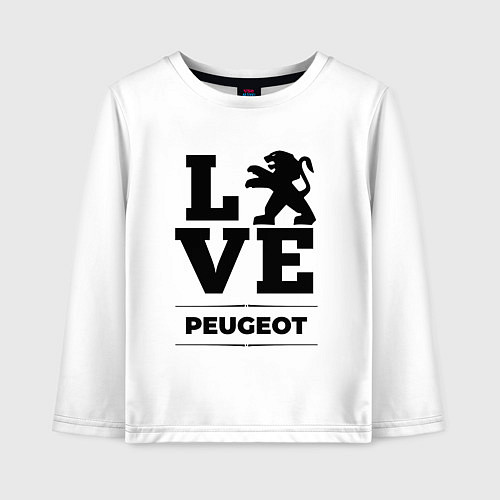 Детский лонгслив Peugeot Love Classic / Белый – фото 1