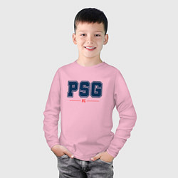 Лонгслив хлопковый детский PSG FC Classic, цвет: светло-розовый — фото 2