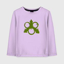 Лонгслив хлопковый детский Знак Нургла, цвет: лаванда