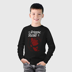 Лонгслив хлопковый детский TRIPPIE REDD ТРИППИ РЕДД, цвет: черный — фото 2