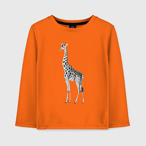 Детский лонгслив Грация жирафа / Оранжевый – фото 1