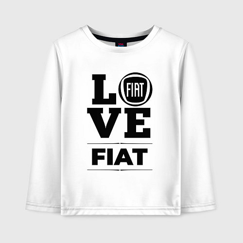 Детский лонгслив Fiat Love Classic / Белый – фото 1