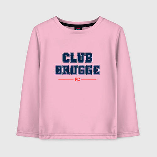 Детский лонгслив Club Brugge FC Classic / Светло-розовый – фото 1