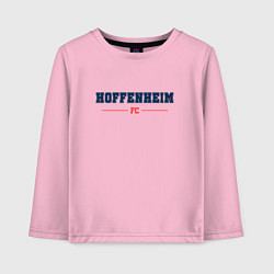 Лонгслив хлопковый детский Hoffenheim FC Classic, цвет: светло-розовый