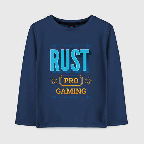 Детский лонгслив Игра Rust PRO Gaming / Тёмно-синий – фото 1