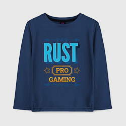 Лонгслив хлопковый детский Игра Rust PRO Gaming, цвет: тёмно-синий