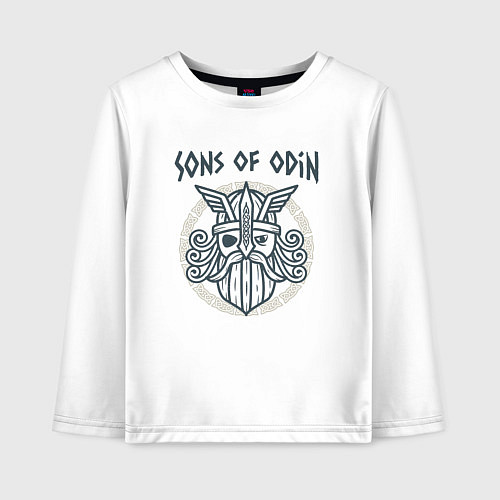 Детский лонгслив Sons of Odin / Белый – фото 1