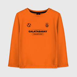 Лонгслив хлопковый детский Galatasaray Униформа Чемпионов, цвет: оранжевый