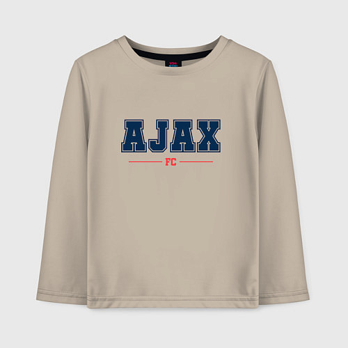 Детский лонгслив Ajax FC Classic / Миндальный – фото 1