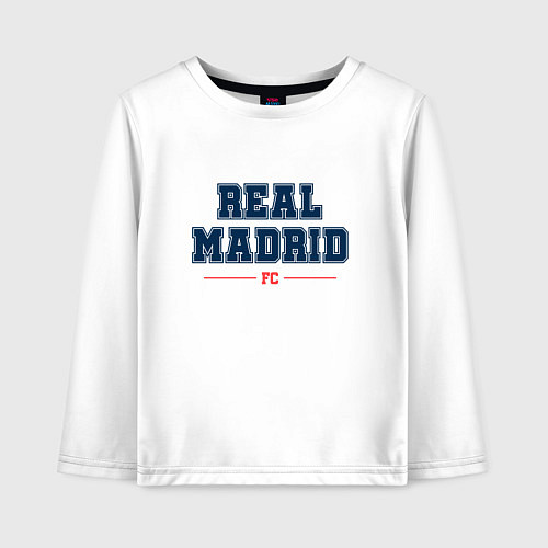 Детский лонгслив Real Madrid FC Classic / Белый – фото 1