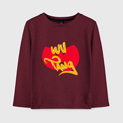 Детский лонгслив Wu-Tang Red