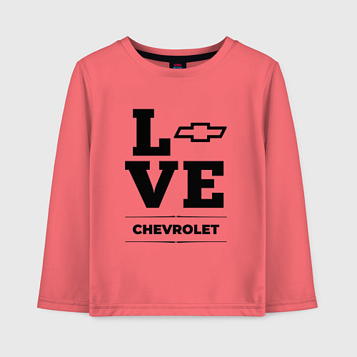 Детский лонгслив Chevrolet Love Classic / Коралловый – фото 1