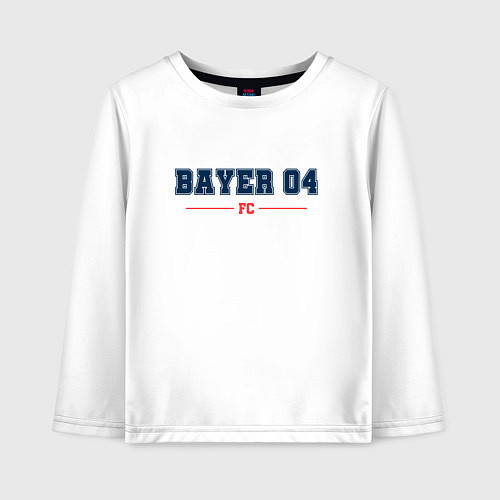 Детский лонгслив Bayer 04 FC Classic / Белый – фото 1