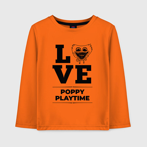 Детский лонгслив Poppy Playtime Love Classic / Оранжевый – фото 1