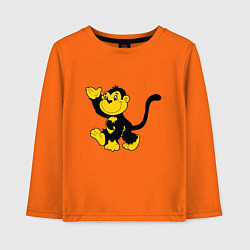 Лонгслив хлопковый детский Wu-Tang Monkey, цвет: оранжевый