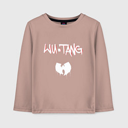 Лонгслив хлопковый детский Ву-Тэнг Клэн, цвет: пыльно-розовый