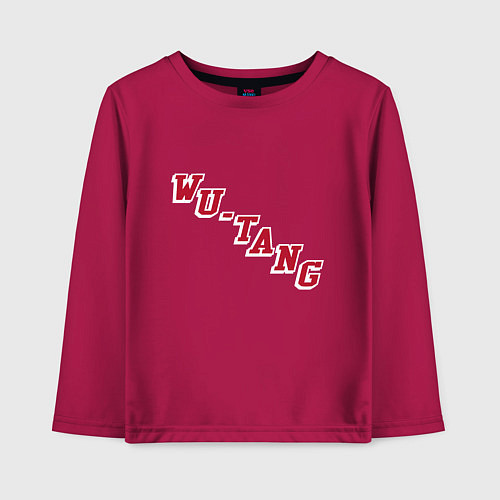 Детский лонгслив Wu-Tang Man / Маджента – фото 1