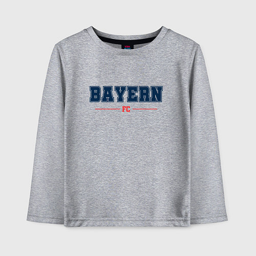 Детский лонгслив Bayern FC Classic / Меланж – фото 1