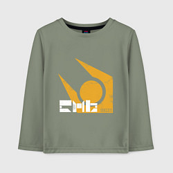 Лонгслив хлопковый детский Half life - city 17, цвет: авокадо