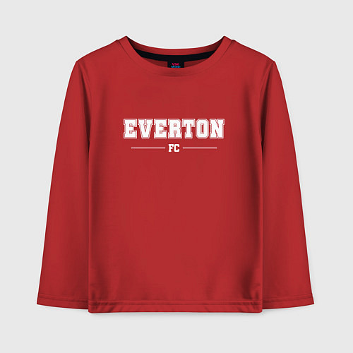 Детский лонгслив Everton Football Club Классика / Красный – фото 1