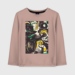 Лонгслив хлопковый детский Genesis II, цвет: пыльно-розовый