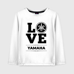 Лонгслив хлопковый детский Yamaha Love Classic, цвет: белый