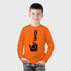 Лонгслив хлопковый детский Valve city 17, цвет: оранжевый — фото 2
