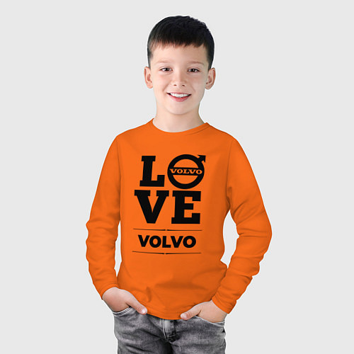 Детский лонгслив Volvo Love Classic / Оранжевый – фото 3