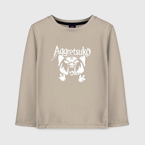 Детский лонгслив Аггретсуко арт / Миндальный – фото 1