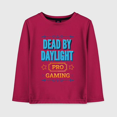 Детский лонгслив Игра Dead by Daylight pro gaming / Маджента – фото 1