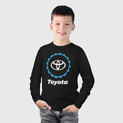 Лонгслив хлопковый детский Toyota в стиле Top Gear, цвет: черный — фото 2