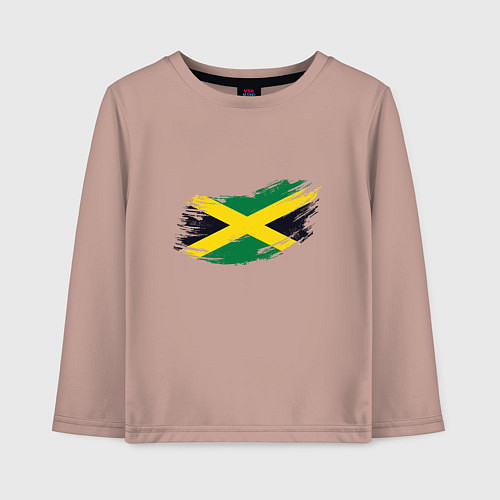 Детский лонгслив Jamaica Flag / Пыльно-розовый – фото 1