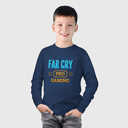 Лонгслив хлопковый детский Игра Far Cry pro gaming, цвет: тёмно-синий — фото 2