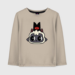 Лонгслив хлопковый детский Милая овечка- Cult of the lamb, цвет: миндальный