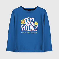 Детский лонгслив Feel your feelings