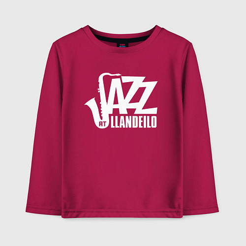 Детский лонгслив Jazz - саксофон / Маджента – фото 1