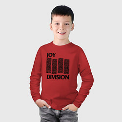 Лонгслив хлопковый детский Joy Division - rock, цвет: красный — фото 2