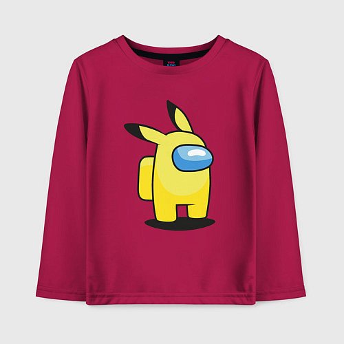 Детский лонгслив Pika Among / Маджента – фото 1