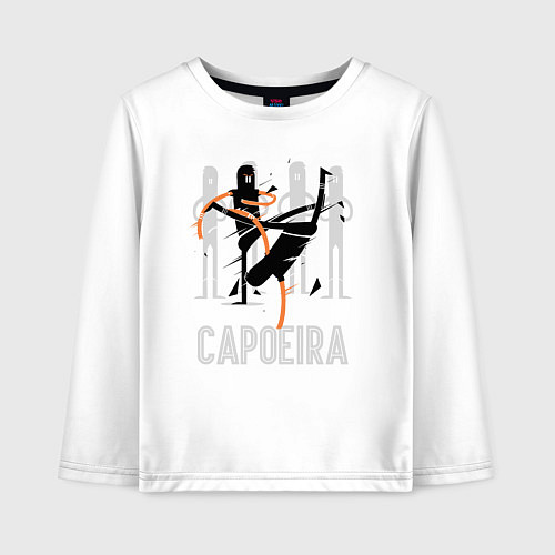 Детский лонгслив Capoeira contactless combat / Белый – фото 1
