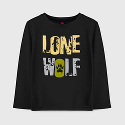 Детский лонгслив Lone Wolf - одинокий волк