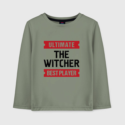 Детский лонгслив The Witcher: Ultimate Best Player / Авокадо – фото 1