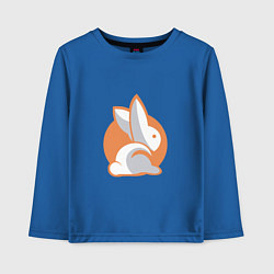 Лонгслив хлопковый детский Orange Rabbit, цвет: синий