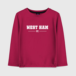 Детский лонгслив West Ham football club классика