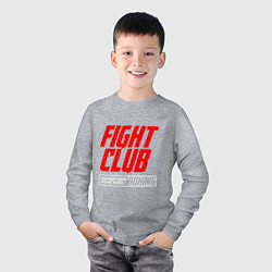 Лонгслив хлопковый детский Fight club boxing, цвет: меланж — фото 2