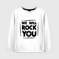 Детский лонгслив We rock you