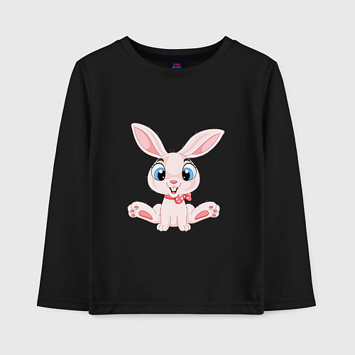 Детский лонгслив Baby - Rabbit / Черный – фото 1